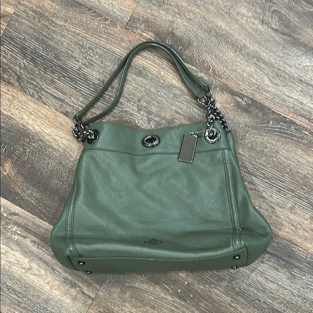 Coach Green Leather Women's Bag